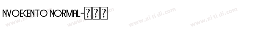 nvoecento normal字体转换 nvoecento normal字体转换